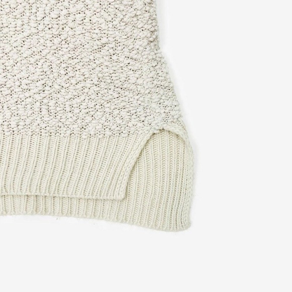 Young Fabulous & Broke Popcorn Knit Hoodie Sweater Size S Cream Clean Girl Comfy - Picture 11 of 14
